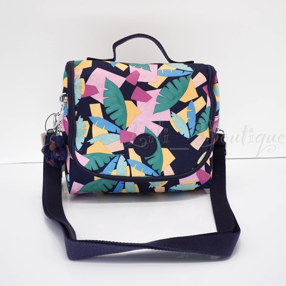 NWT Kipling AC7256 Kichirou Insulated Lunch Bag Polyester Radiant Palms Multi 54 - Picture 1 of 10